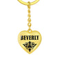 Beverly v01 - Heart Pendant Luxury Keychain