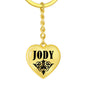 Jody v01 - Heart Pendant Luxury Keychain