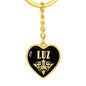 Luz v02 - Heart Pendant Luxury Keychain
