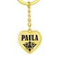 Paula v01 - Heart Pendant Luxury Keychain