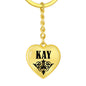 Kay v01 - Heart Pendant Luxury Keychain