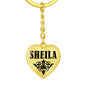 Sheila v01 - Heart Pendant Luxury Keychain