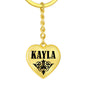 Kayla v01 - Heart Pendant Luxury Keychain