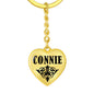 Connie v01 - Heart Pendant Luxury Keychain