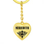 Meredith  v01 - Heart Pendant Luxury Keychain