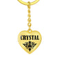 Crystal v01 - Heart Pendant Luxury Keychain