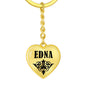 Edna v01 - Heart Pendant Luxury Keychain