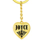 Joyce v01 - Heart Pendant Luxury Keychain