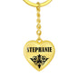 Stephanie v01 - Heart Pendant Luxury Keychain
