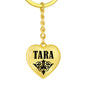 Tara v01 - Heart Pendant Luxury Keychain