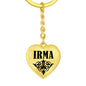 Irma v01 - Heart Pendant Luxury Keychain