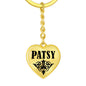 Patsy v01 - Heart Pendant Luxury Keychain
