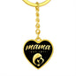 Mama, Est. 1971 v2 - Heart Pendant Luxury Keychain