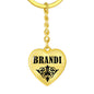 Brandi v01 - Heart Pendant Luxury Keychain