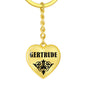 Gertrude v01 - Heart Pendant Luxury Keychain