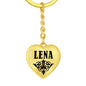 Lena v01 - Heart Pendant Luxury Keychain