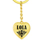 Lola v01 - Heart Pendant Luxury Keychain