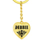 Debbie v01 - Heart Pendant Luxury Keychain