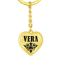 Vera v01 - Heart Pendant Luxury Keychain