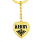 Kerry  v01 - Heart Pendant Luxury Keychain
