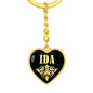 Ida v02 - Heart Pendant Luxury Keychain