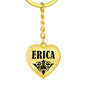 Erica v01 - Heart Pendant Luxury Keychain