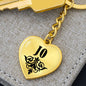 Jo v01 - Heart Pendant Luxury Keychain