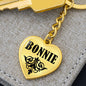 Bonnie v01 - Heart Pendant Luxury Keychain