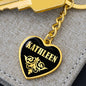 Kathleen v02 - Heart Pendant Luxury Keychain