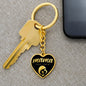 Mama, Est. 1973 v2 - Heart Pendant Luxury Keychain