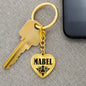 Mabel v01 - Heart Pendant Luxury Keychain