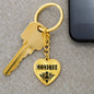 Monique v01 - Heart Pendant Luxury Keychain