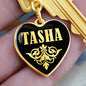 Tasha v02 - Heart Pendant Luxury Keychain