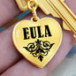 Eula  v01 - Heart Pendant Luxury Keychain