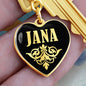 Jana v02 - Heart Pendant Luxury Keychain