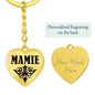 Mamie v01 - Heart Pendant Luxury Keychain