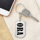 Ora v01 - Luxury Dog Tag Keychain