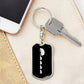 Mama Hippo With 4 Calves v2 - Luxury Dog Tag Keychain