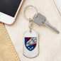 25th Airborne Brigade (Ukraine) - Luxury Dog Tag Keychain