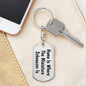 Miniature Schnauzer's Home - Luxury Dog Tag Keychain