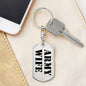 Army Wife - Luxury Dog Tag Keychain