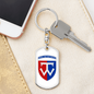 58th Motorized Infantry Brigade (Ukraine) v2 - Luxury Dog Tag Keychain