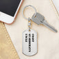 Coast Guardsman's Uncle - Luxury Dog Tag Keychain