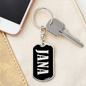 Jana v02 - Luxury Dog Tag Keychain