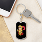 Knight 05-2 - Luxury Dog Tag Keychain