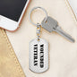 Wounded Veteran - Luxury Dog Tag Keychain