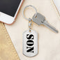 Son - Luxury Dog Tag Keychain