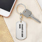 Coast Guard Mom - Luxury Dog Tag Keychain