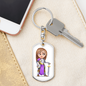 Knight 02 - Luxury Dog Tag Keychain