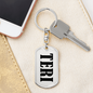 Teri v01 - Luxury Dog Tag Keychain